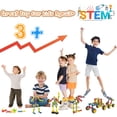 thumbnail image 5 of Kutoi Stem Toys - Juego de bloques de construcción de 167 piezas con ruedas Juguetes de construcción de vástago - Juguetes de vástago ideales para niños de 5 años - Juegos de construcción educativos y, 5 of 5