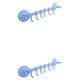 thumbnail image 1 of Cateissary Colgador de pared al vacío 6 ganchos estante organizador colgante soportes ventosa ventosa sin rastro multiusos para cocina Azul 2piezas, 1 of 6