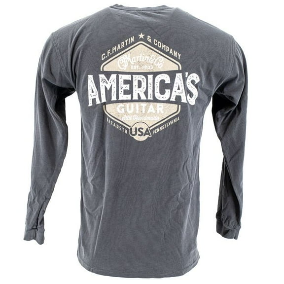 Martin Guitars Americas Long Sleeve Pocket Tee Shirt - Small