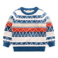 thumbnail image 2 of Esaierr kids Boys Pullover Sweater Toddler Long Sleeve Sweater Knit Sweater Fall Winter Warm Clothes for 5-12Y, 2 of 5