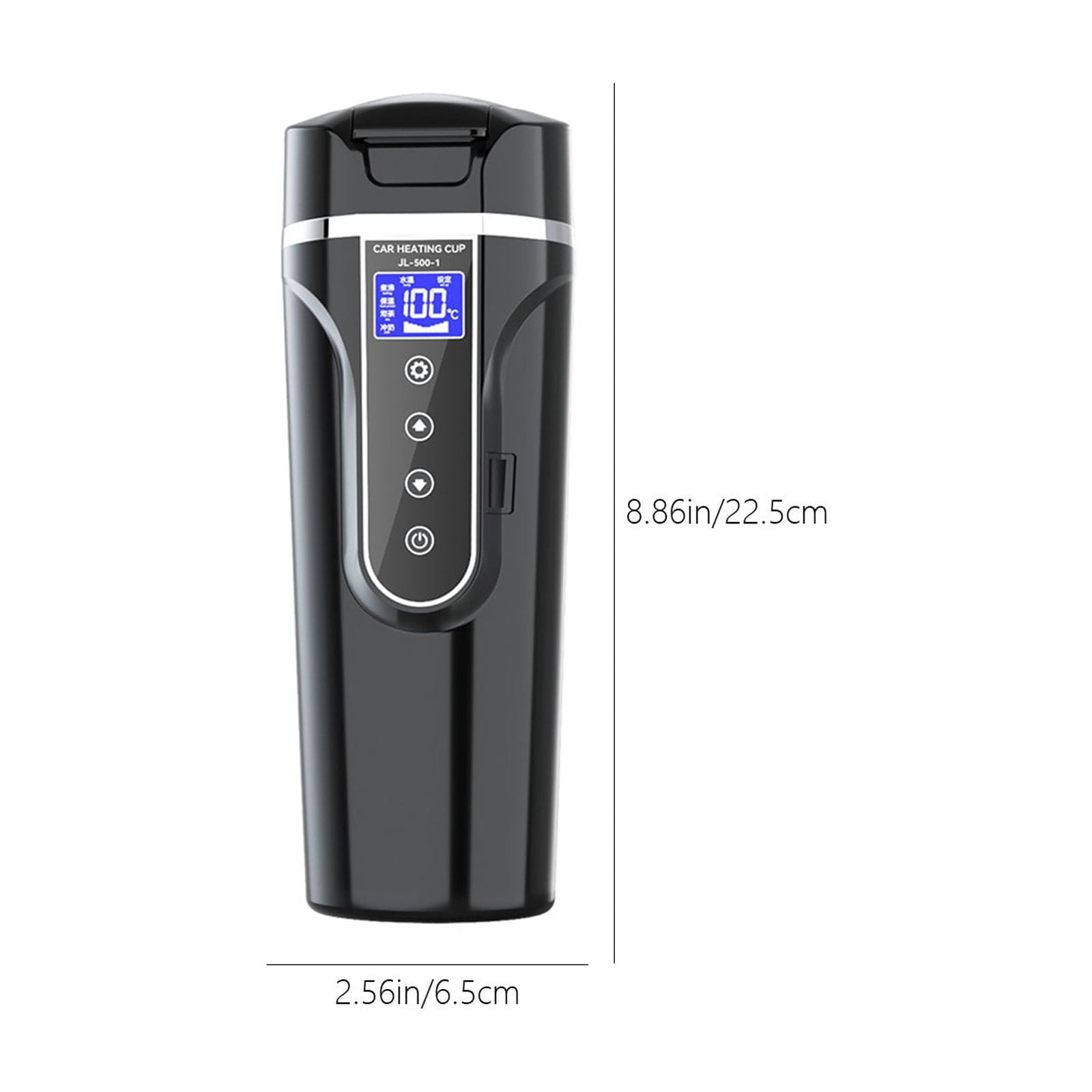 CxhicLuv Car Mounted Water Kettle, 12V24V Electric Water Heater for Hot Drinks, Insulated Kettle for Coffee, Tea, and Beverages, Auto Shutoff Feature for Safety, Ideal for Road Trips and Long Drives