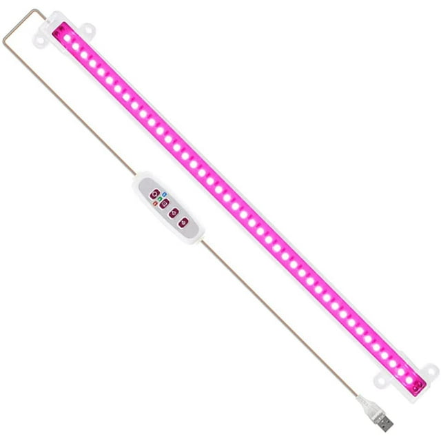 Grow Light Bar for Indoor Plants, 42-168LED Full Spectrum Grow Lamp USB Plug-in Powered Led Plant Light, 5 Dimmable Levels, Auto On/Off, Stick to Anywhere Indoor Plants