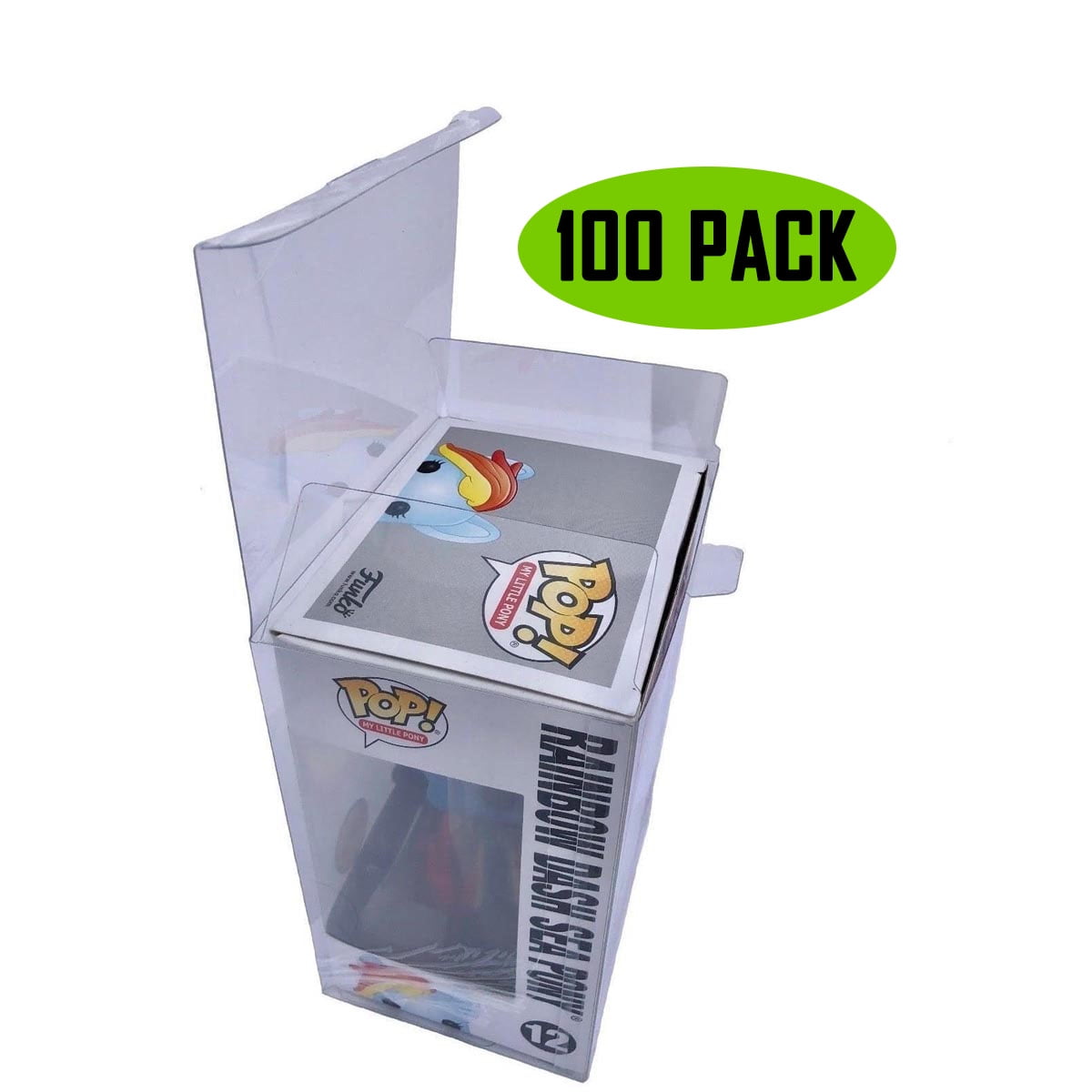 Photo 1 of Pop Protector Case for Funko - 4 Inch Pop! Vinyl Figures (100 PACK of EcoTEK Pop Protectors) w/ Locking Tab, STRONG, Crystal Clear, Heavy Duty Acid Free w/ Protective Film