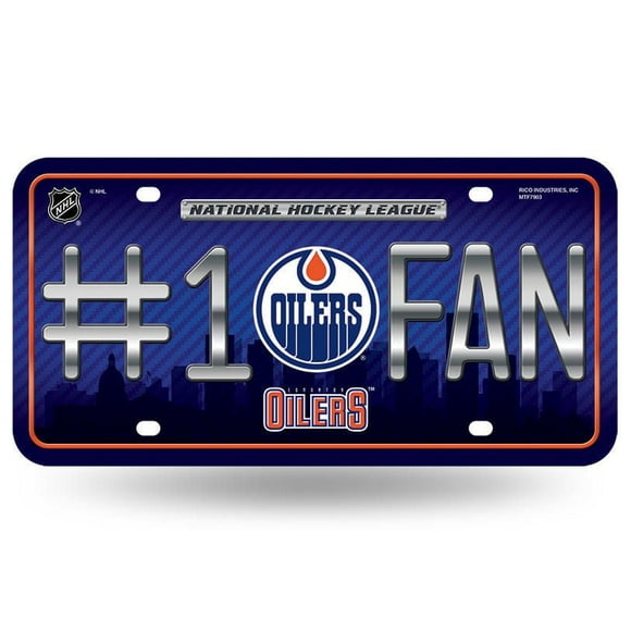 Plaque d’immatriculation NHL Oilers d’Edmonton
