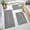 Grey, variant on Bathroom Rugs Sets 3 Piece, Microfiber Shaggy Bath Mat Set, Non-Slip Ultra Soft Carpet Mats, Large Rugs with U-Shaped Toilet for Bathroom, Tub, Shower,Pink