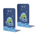 thumbnail image 1 of Book Shelves,2Pcs Book Ends Iron Metal Bookends Book Holder State-of-the-Art Design, 1 of 14