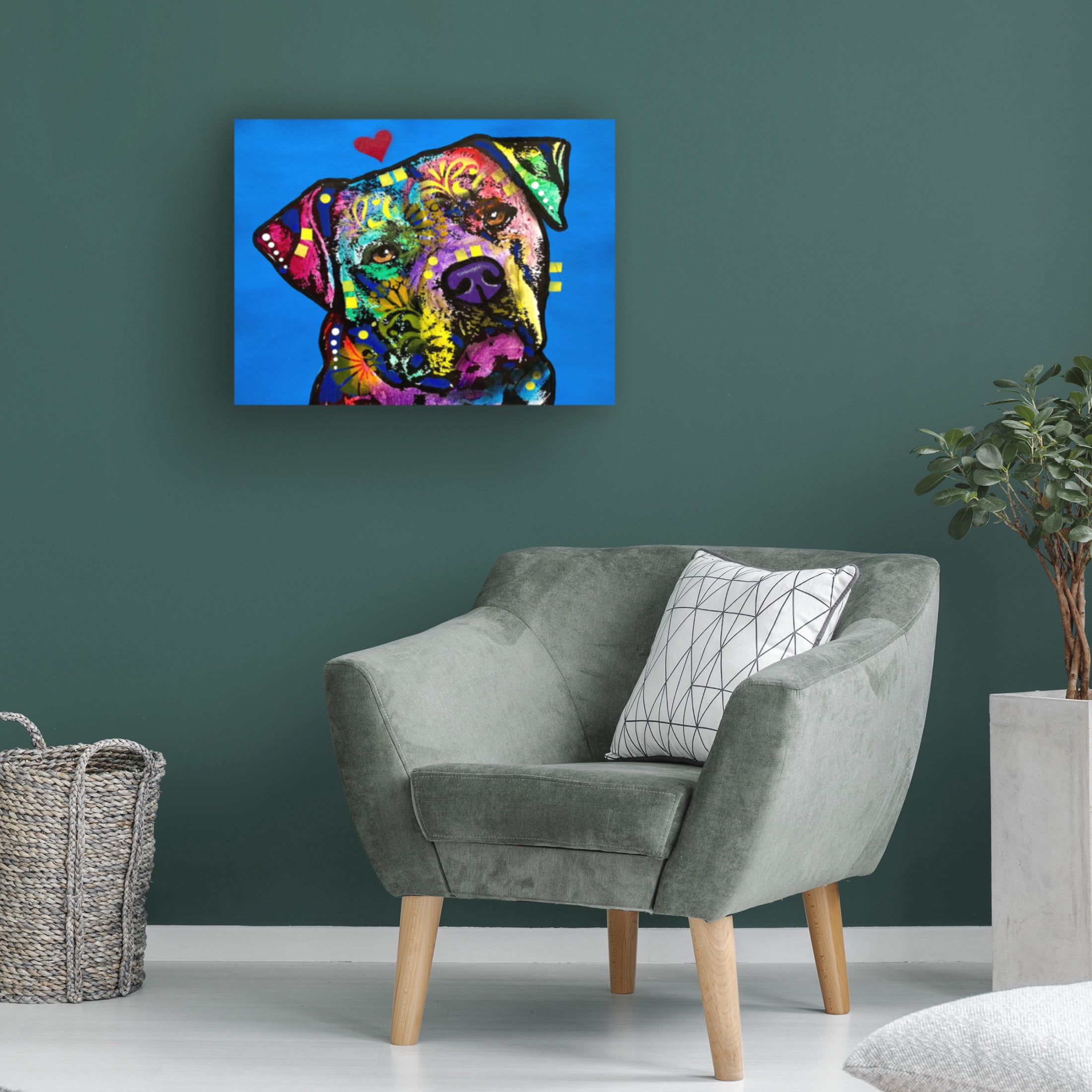 Canvas Wall Art - Dean Russo- Exclusive 'Tilted' Wall Art for Living Room, Bedroom, or Office Décor by Trademark Fine Art - 47 x 47 Inches