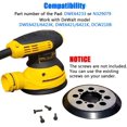thumbnail image 5 of Paquete De 2 Almohadillas De Repuesto Para Lijadora De 5 Pulgadas Y 8 Orificios Para Dewalt Dwe6423/6423K Dwe6421/6421K Dwe6421-B2 Dwe6421-B3 Dwe6421-Br Dcw210B - Almohadilla De Respaldo De Lijado Con, 5 of 5
