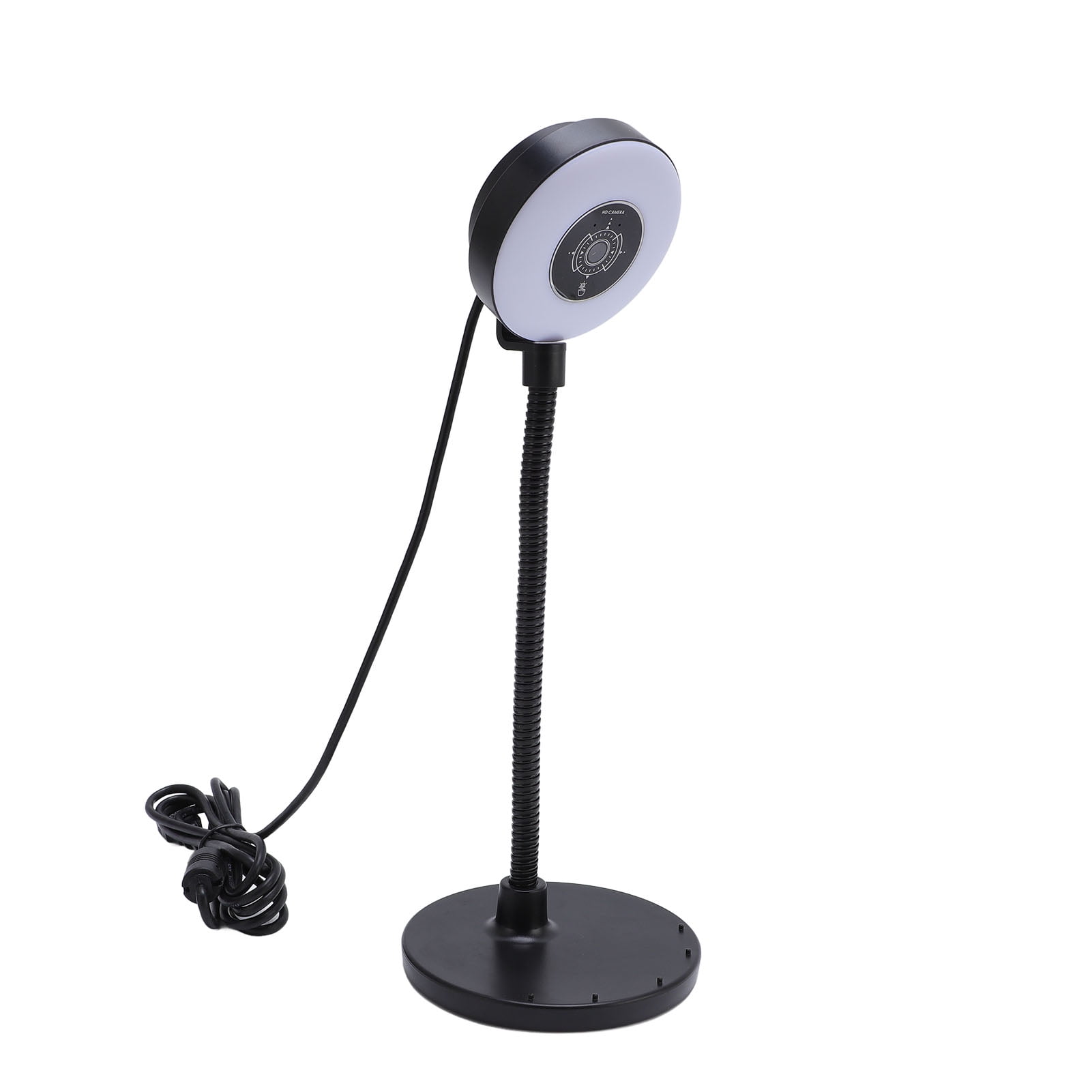 Webcam with Light, 5MP AF Touch Control 3 Color Modes Webcam with Fill Light  for Online Learning