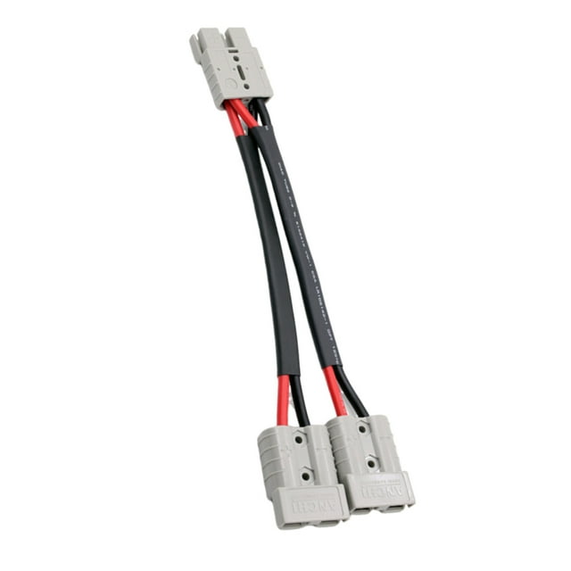 Maytalsory 50 Amp Plug Connector Double Y Adaptor 6mm For Cable Reliable 1Set