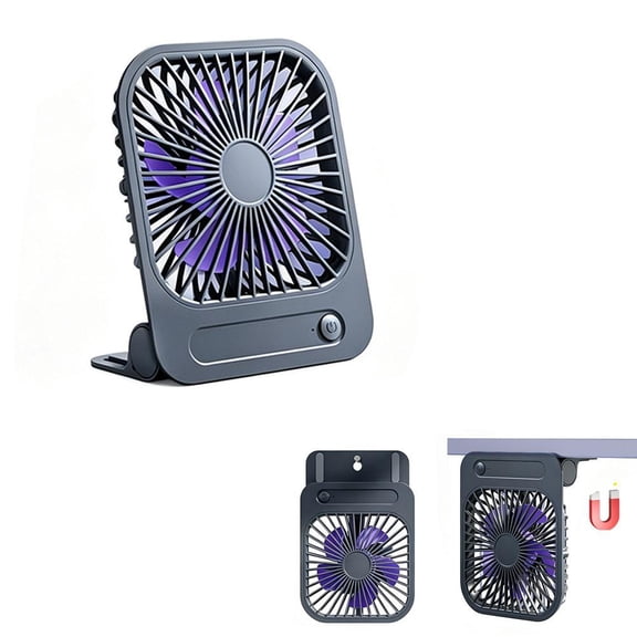 Cruise Ship Approved Magnetic Fan, Portable Rechargeable USB-C Travel Fan with Space-Saving Design, 4-Speed Adjustable & Quiet, Desk Fans 2026 Cruises (Apricot)