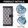 thumbnail image 3 of Women's fashion simple long small purse multi-color coin purse square buckle hand bag-black, 3 of 5