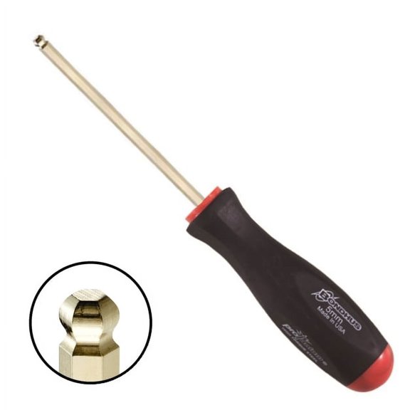 Bondhus - Screwdriver - Hex, Ball Tip, Goldguard Plated, 5mm - 38664