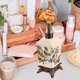 thumbnail image 2 of Vintage Style Ceramic Flower Printing Lotion Dispenser Bottle Lotion Holder, 2 of 4