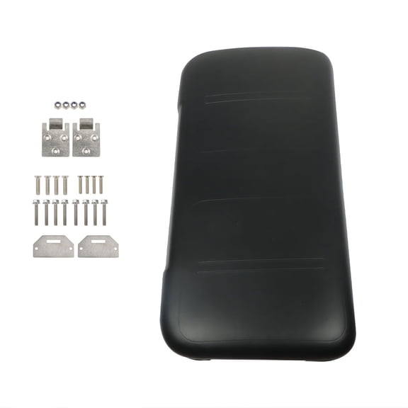 PET-U Golf Cart Black Front Seat Bottom For EZGO Medalist TXT 1994-2013 Hardware Incl