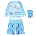 thumbnail image 3 of MuXiKeJi Clothes Boys Swim Breathable Swimwear Boys Two Piece Swim Set Beach Kids Bathing Suits Boys, 3 of 4