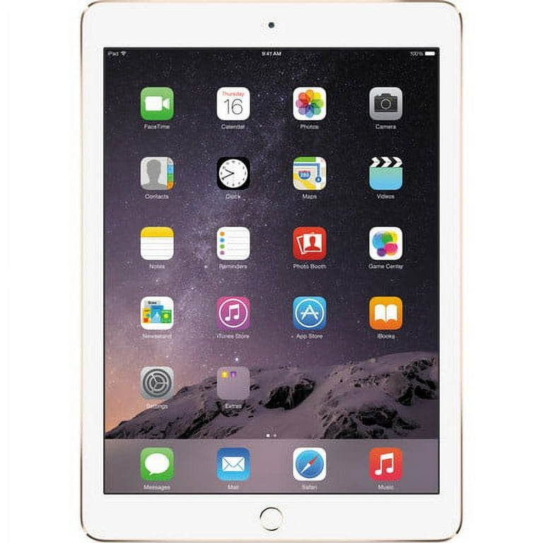 Restored Apple iPad Air 2, 9.7in, Wi-Fi, 128GB, Gold (MH182LL/A