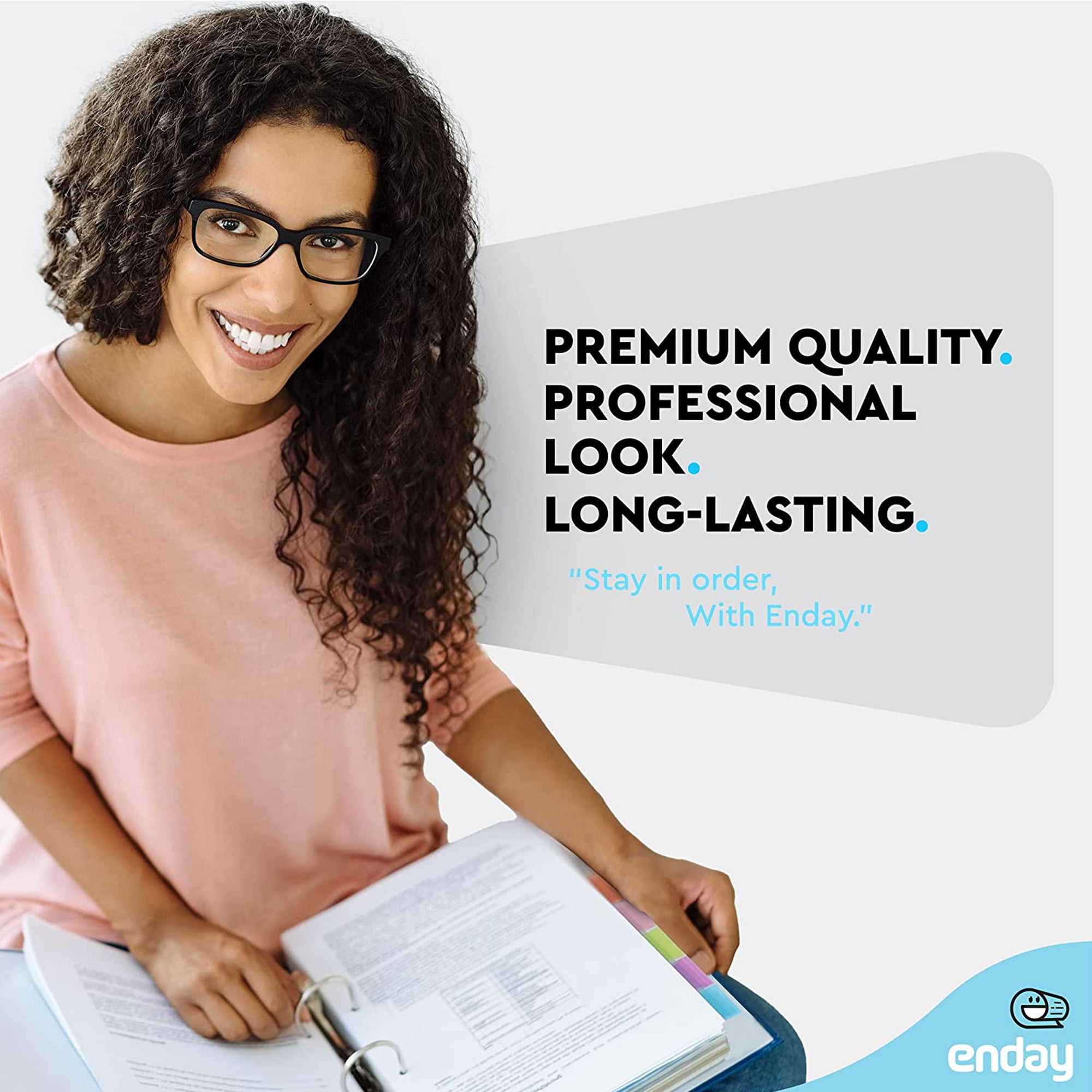 Buy Enday Binder Dividers with Tabs for 3 Ring Binder, Quality School