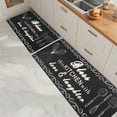 thumbnail image 3 of MeyJey Farmhouse Kitchen Rug Set of 2, Non-Slip Anti-Fatigue Waterproof Cushioned Mat for Kitchen, Dining & Laundry Room, 20"x31.5"+20"x59" Black, 3 of 13