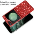 thumbnail image 6 of Compatible with Samsung Galaxy Z Flip 5 Case Glitter Bling Samsung Z Flip 5 Phone Case for Girls Cute Bumper Shockproof Protective Cases (Red), 6 of 14