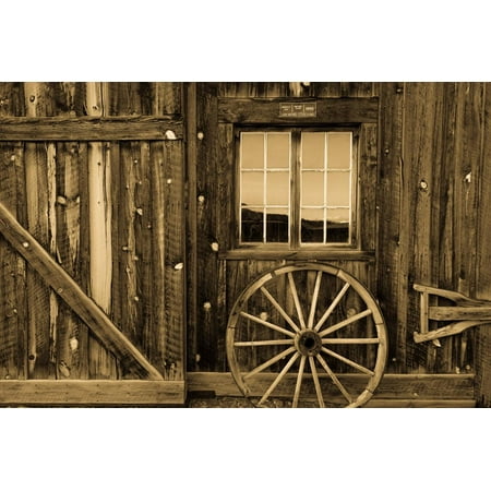 Ridgway Colorado, historic Centennial Ranch Barn built in 1994 by Vince Kotny Print Wall