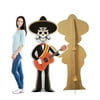 68 x 36 in. Day of The Dead Guitar Player Cardboard Standup