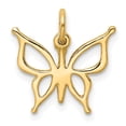 thumbnail image 4 of Diamond2Deal 14K Yellow Gold Butterfly Charm Pendant for Women (L- 0.67 in, W- 0.6 in), 4 of 4