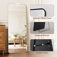 thumbnail image 4 of Easy4Home 56"x21" Full Length Mirror Rectangular Standing Floor Mirror with Round Corner, Silver, 4 of 6