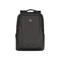 Wenger 16'' Laptop Backpack with Tablet Pocket, Black, Black