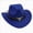 B10-Blue, variant on Quealent Toddler Cowboy Hat, Felt Cowboy Hats for 1-15, Western Cowgirl Costume for Kids, Boy and Girl Blue 3-8 Years