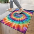 thumbnail image 4 of Rainbow Tie Dye Mandala Pattern Door Rugs,Washable Non Slip Door Mats Indoor,Decorative Door Mats,Entry Mat Indoor for Entrance,Bedroom,Kitchen,Bathroom,17"x30", 4 of 6
