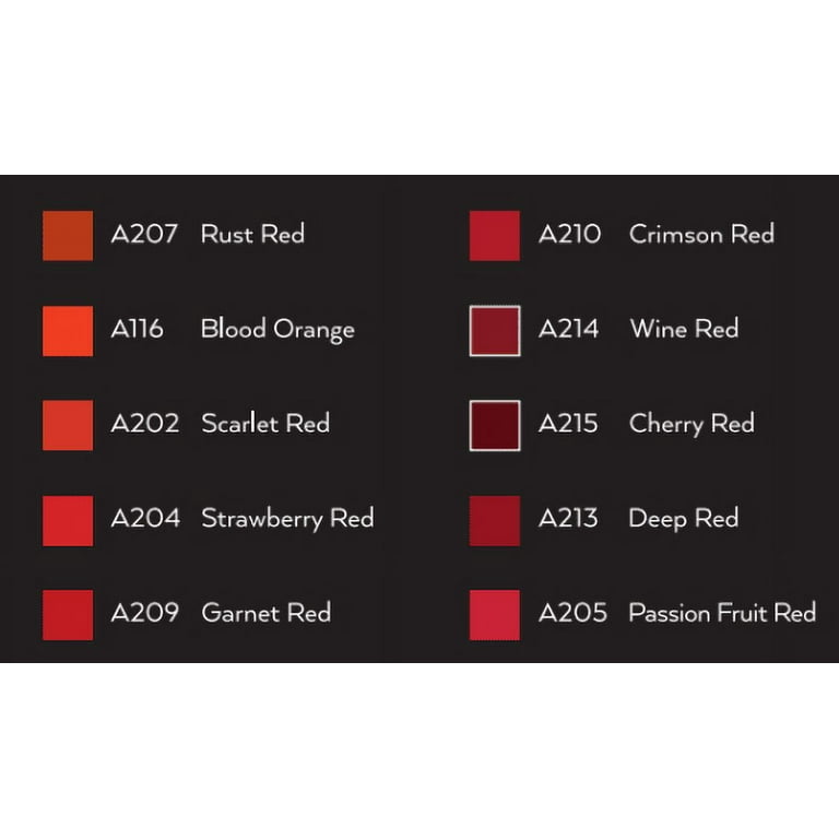 Stiff & Soft Felt Fabric, Red Tones - Set of 50 Sheets by Arteza