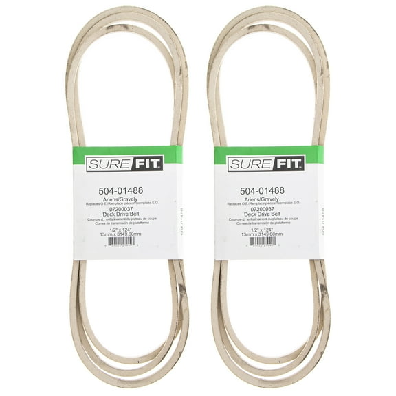 SureFit Deck Belt 07200037 Ariens Gravely Zoom ZT 915074 915075 915317 2PK