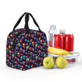 thumbnail image 6 of Lsque colorful mushroom Skull Pattern Lunch Bag Women/Men Insulated Lunch Box,Small Leakproof Cooler Food Lunch Containers Reusable High Capacity Lunch Tote Bags, 6 of 6