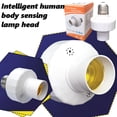 thumbnail image 2 of E27 Light Bulb Socket Adapter Radar Motion Sensor Lamp Base Holder Switch, 2 of 9