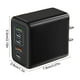 thumbnail image 3 of Adaptador de corriente de 5V2.4A, 3 puertos TYPE-C y 2 puertos USB, certificado CE, 120W, cargador de puerto múltiple, Negro, 3 of 9