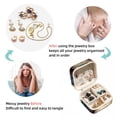 thumbnail image 4 of Bear Travel Portable Square Decorative Box with Necklace Holder and Jewelry Organizer - Ideal for Rings, Earrings, Necklaces, Bracelets - Suitable for Girls and Women, 4 of 6