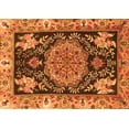 thumbnail image 1 of Ahgly Company Indoor Rectangle Medallion Orange Traditional Area Rugs, 2' x 4', 1 of 1