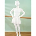 thumbnail image 3 of Alvivi Girls Long Sleeve Ballet Leotard Dress Solid Color Ballerina Dancewear 2-12, 3 of 7