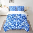thumbnail image 2 of Manfei Boho Damask Adult Twin Bedding Sets 7-Piece, Retro Western Flower Print Bedding Comforter Set, Mandala Bohemian Style Reversible Sheet Sets, Luxury Bedroom Decor, 2 of 7