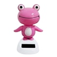 thumbnail image 2 of Dserhfy Bobble Head Green Frog Decoration Solar Powered Shaking Head Frog Car Dashboard Ornament Educational Cartoon Animal Toy, 2 of 7