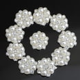 thumbnail image 4 of yuksok 10Pcs Rhinestone Flatback Pearl Embellishment Wedding Decor DIY Craft c, 4 of 9