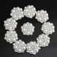 thumbnail image 4 of 10 piezas flor en forma de adorno de perlas de de imitación botón de perlas Flatback DIY accesorios botones de Navidad , 3 Macarena Flatback, 4 of 8