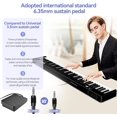 thumbnail image 3 of Terence 88-Key Semi-Weighted Folding Portable Electronic Piano with Bluetooth, LCD Screen, Speakers, 2X5W Speakers, 3 of 8
