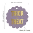 thumbnail image 6 of Inkdotpot Gold Foil Paper Hang Tags Trick Or Treat Halloween Favor Tags 50 Pieces, 6 of 6