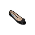 thumbnail image 1 of Balerina Casual Coqueta Leon Niña Mujer Dama Negro Charol 43320C, 1 of 3