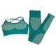 thumbnail image 1 of Conjunto de entrenamiento para mujer, pantalones de fitness, yoga, fitness, sujetador deportivo acolchado, top corto METRO, 1 of 9