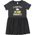 thumbnail image 3 of Inktastic Congrats My Aunt Graduated with Cap Girls Toddler Dress, 3 of 5