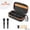 B, variant on Hard Shell Dual Wireless Microphone Carrying Case, Waterproof EVA Travel Bag With Custom Fit Foam For 2 Microphones & Receiver, Shockproof Portable Storage Organizer