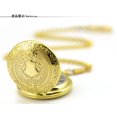 thumbnail image 5 of Luxury Gold Pocket Watch Men Skeleton Bronze Automatic Mecha, 5 of 5